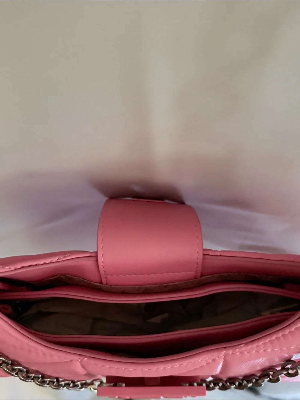 NWT Steve Madden Quilted Bhera Shoulder Bag In Thrift Pink - Picture 6 of 11